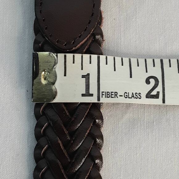 ?Polo Ralph Lauren Brown Leather Braided Belt Size 28 Casual Boho main image 6